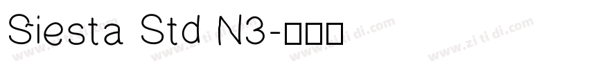 Siesta Std N3字体转换